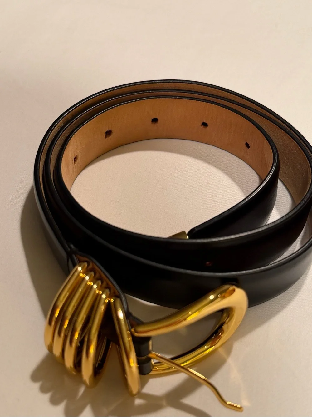 Dehanche Hollyhock Belt Black/Gold Size M excellent condition